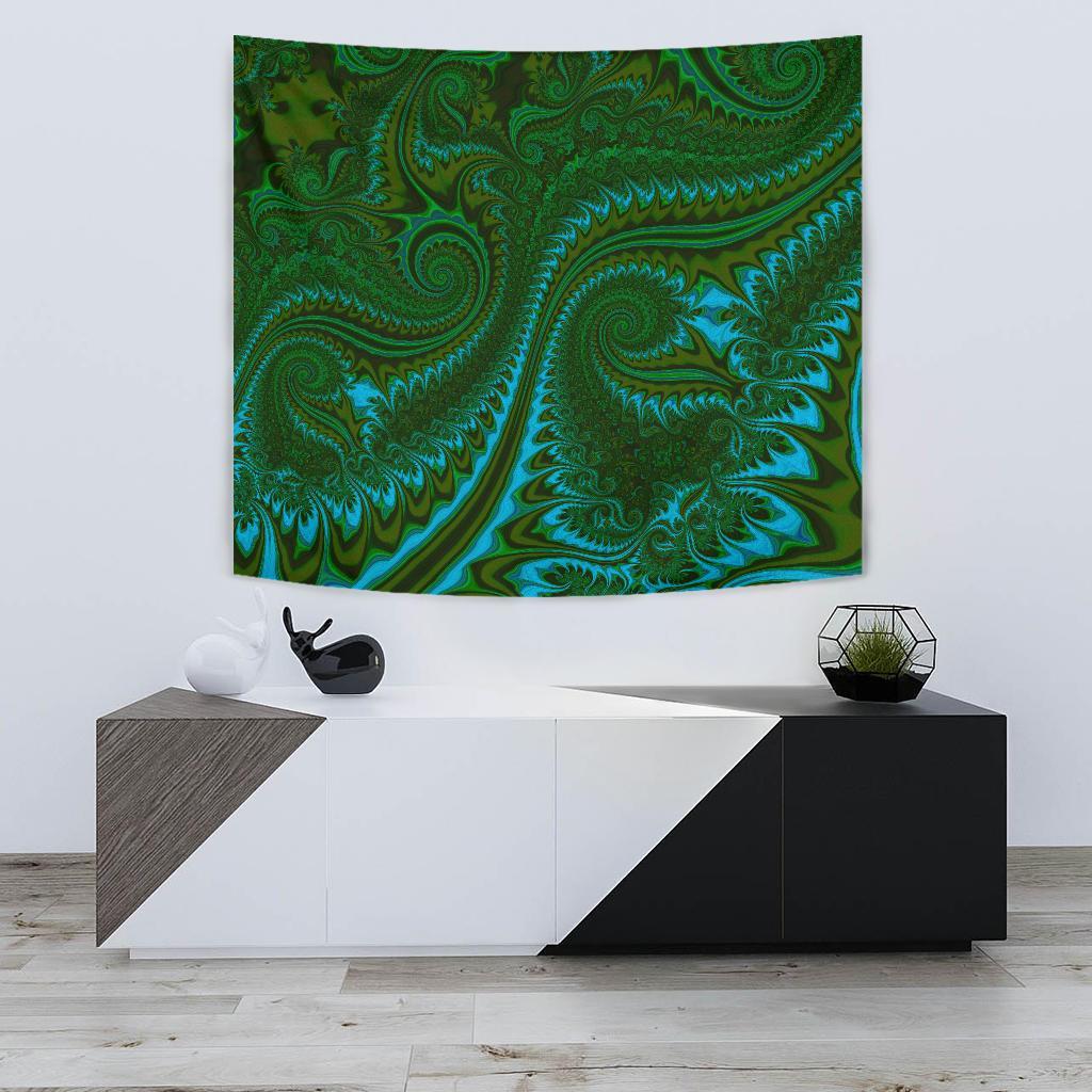 New Zealand Tapestry, Koru Fern - Abstract Style 02 - Vibe Hoodie Shop