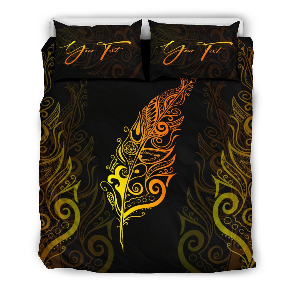 Signature Custom, Light Silver Fern Bedding Set Sunrise Vibe - Vibe Hoodie Shop