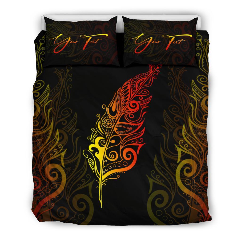 Signature Custom, Light Silver Fern Bedding Set Sunset Vibe - Vibe Hoodie Shop