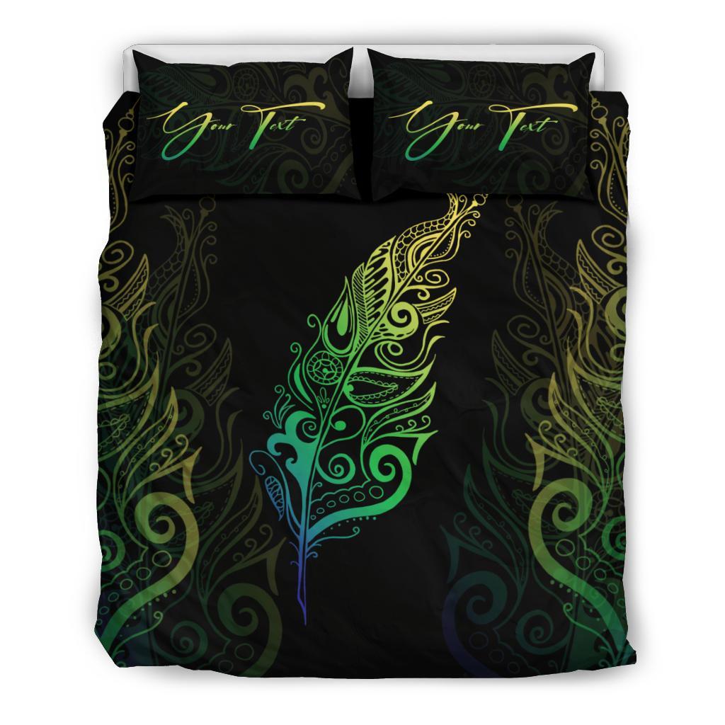 Signature Custom, Light Silver Fern Bedding Set Green - Vibe Hoodie Shop