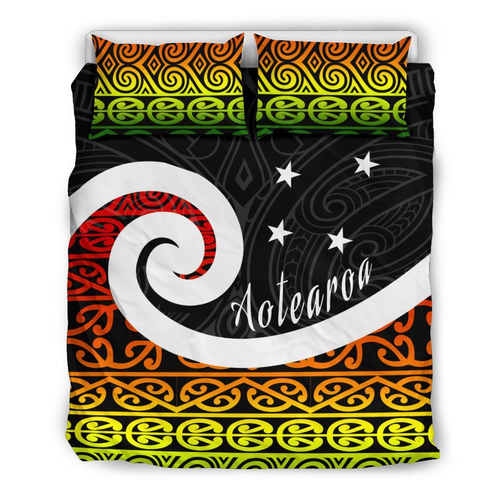 New Zealand Koru Rastafari Bedding Set - Vibe Hoodie Shop