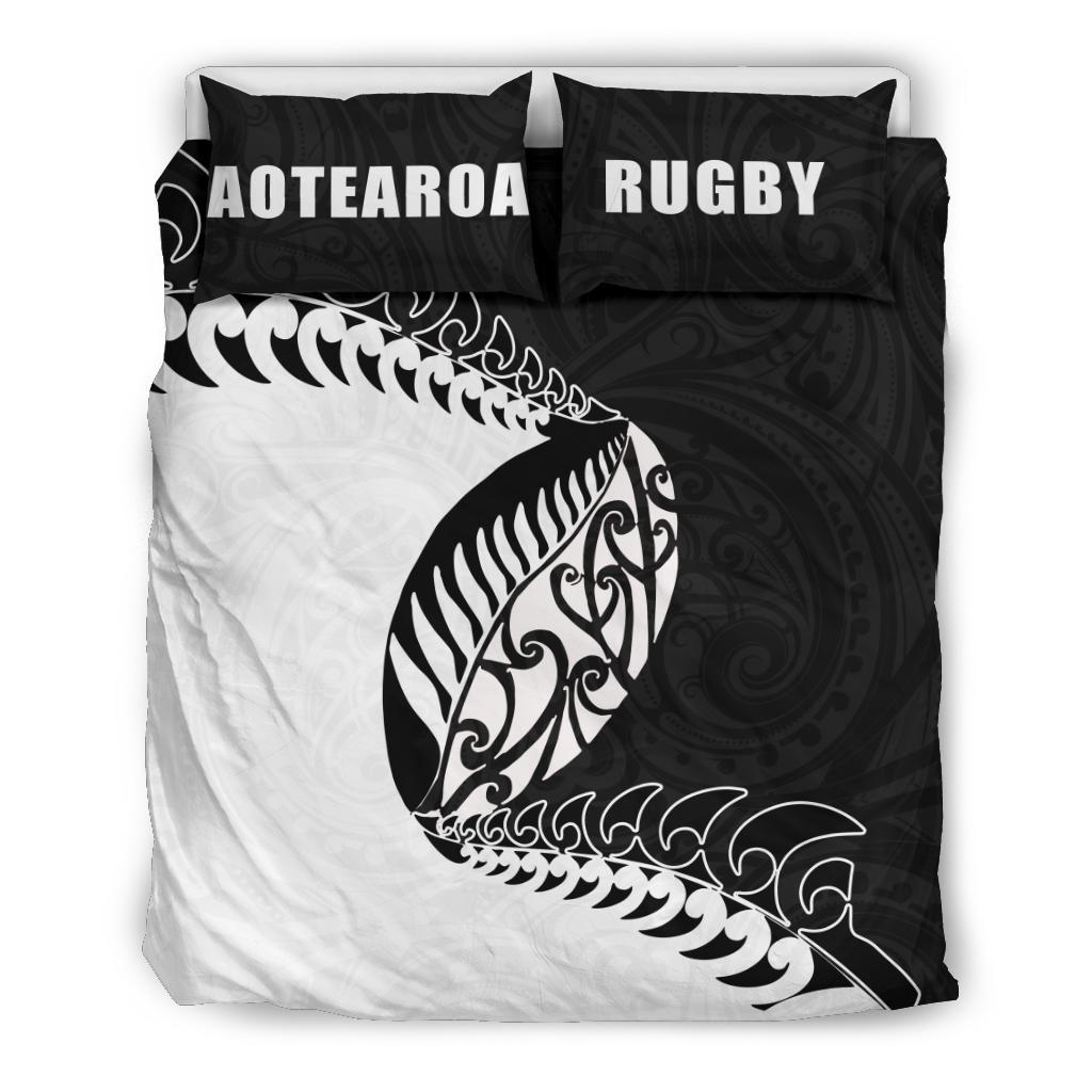 Aotearoa Rugby Fern Bedding Set - Vibe Hoodie Shop