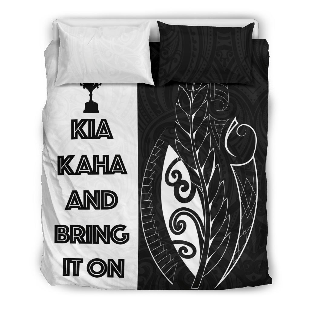 Kia Kaha And Bring It On Bedding Set New Zealand - Vibe Hoodie Shop