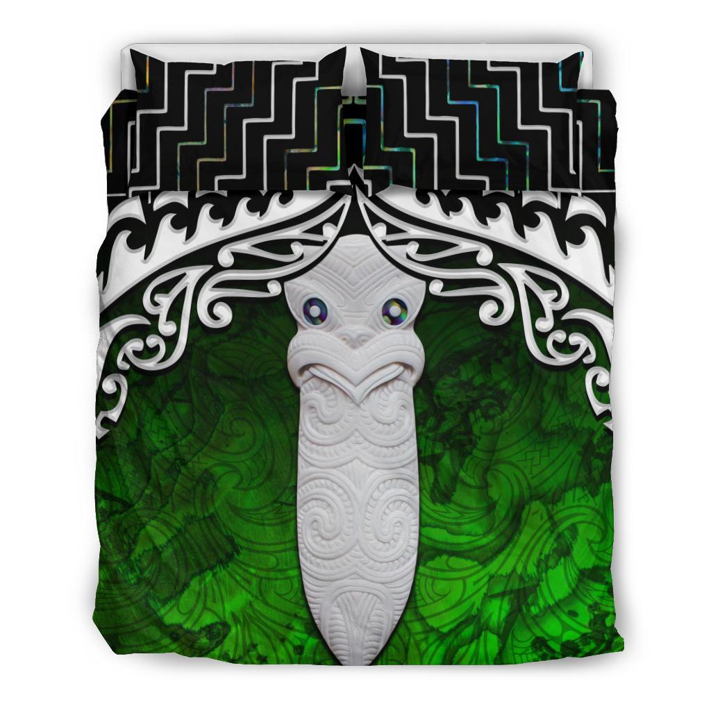 New Zealand Maori Taiaha Mauri Poutama Bedding Set - Vibe Hoodie Shop