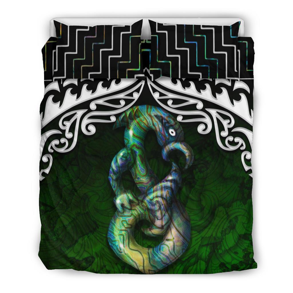 New Zealand Maori Manaia Poutama Bedding Set - Vibe Hoodie Shop