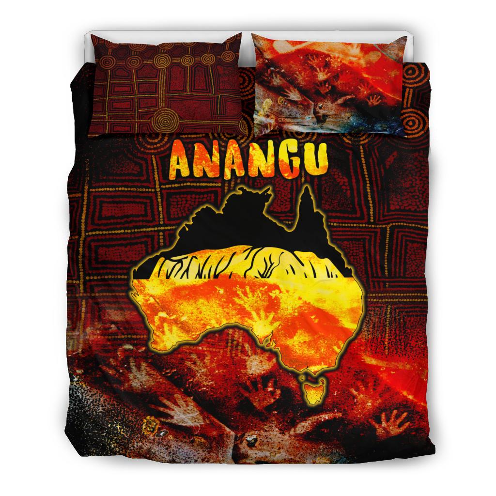 Aboriginal Bedding Set - Anangu Custodians - Vibe Hoodie Shop