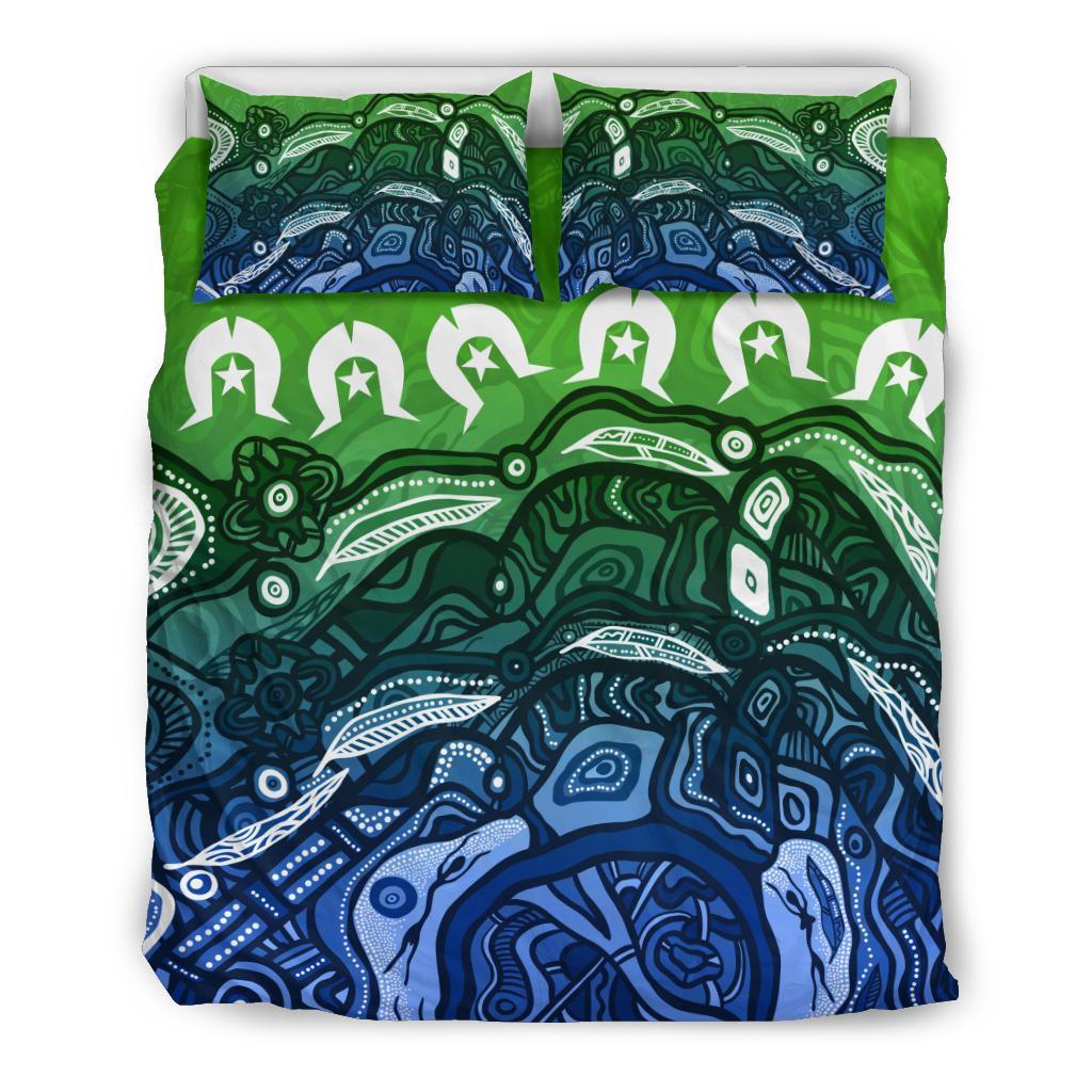 Torres Strait Islands Bedding Set - Blue - Vibe Hoodie Shop