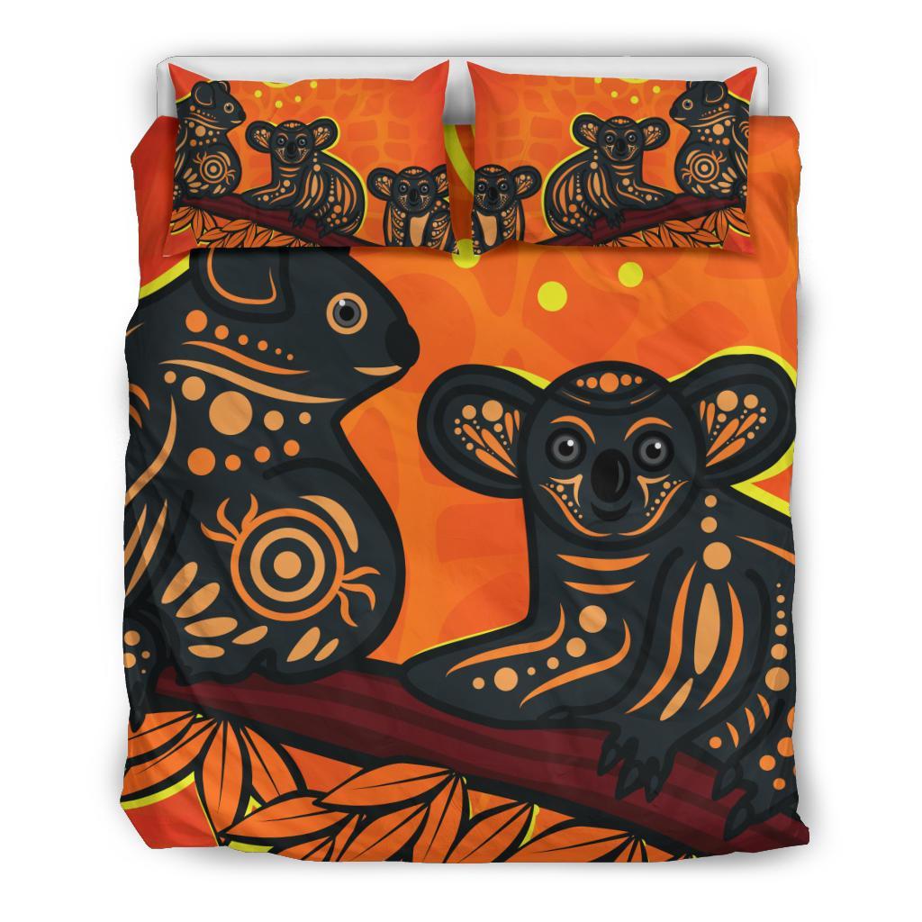 Aboriginal Bedding Set - Aboriginal Dot Painting Art - Vibe Hoodie Shop