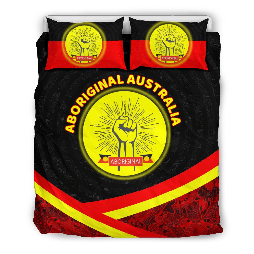 Bedding Sets - Aboriginal Flag And Animals Pattern - Vibe Hoodie Shop