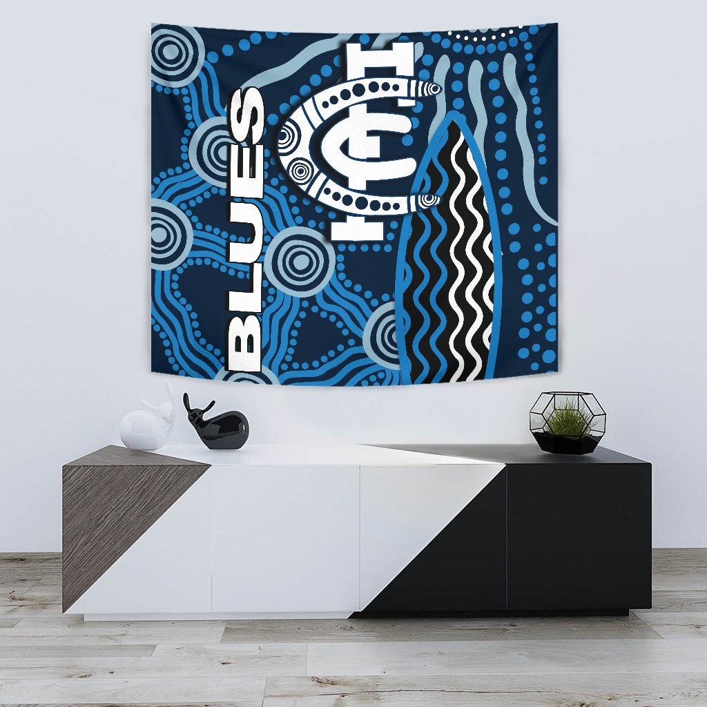 Carlton Blues Tapestry Aboriginal - Vibe Hoodie Shop