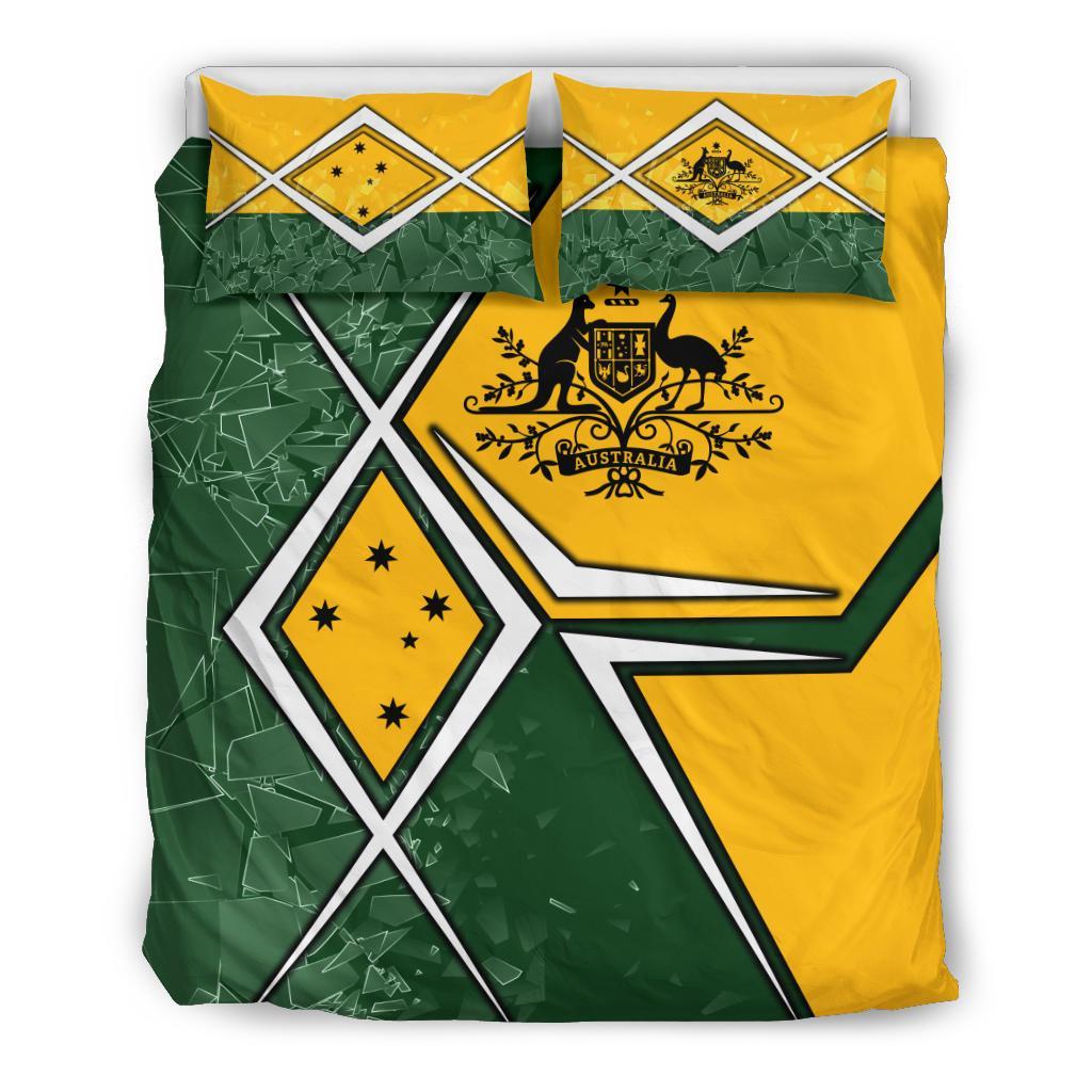 Bedding Set - Aussie Flag (Green) - Vibe Hoodie Shop