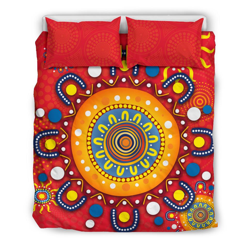 Gold Coast Bedding Set Suns Indigenous - Vibe Hoodie Shop