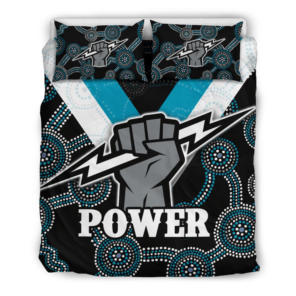 Port Adelaide Bedding Set Power - Vibe Hoodie Shop