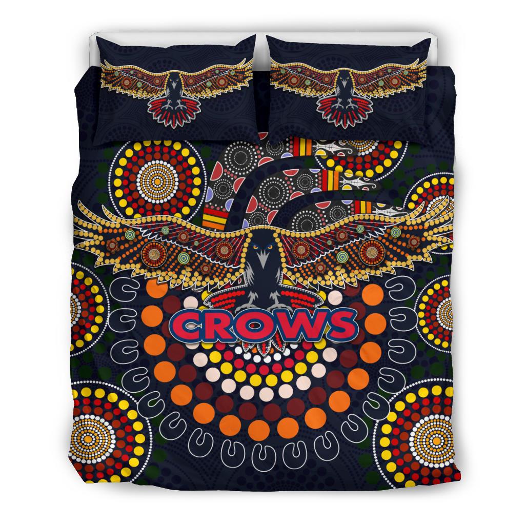 Adelaide Bedding Set Indigenous Crows - Vibe Hoodie Shop