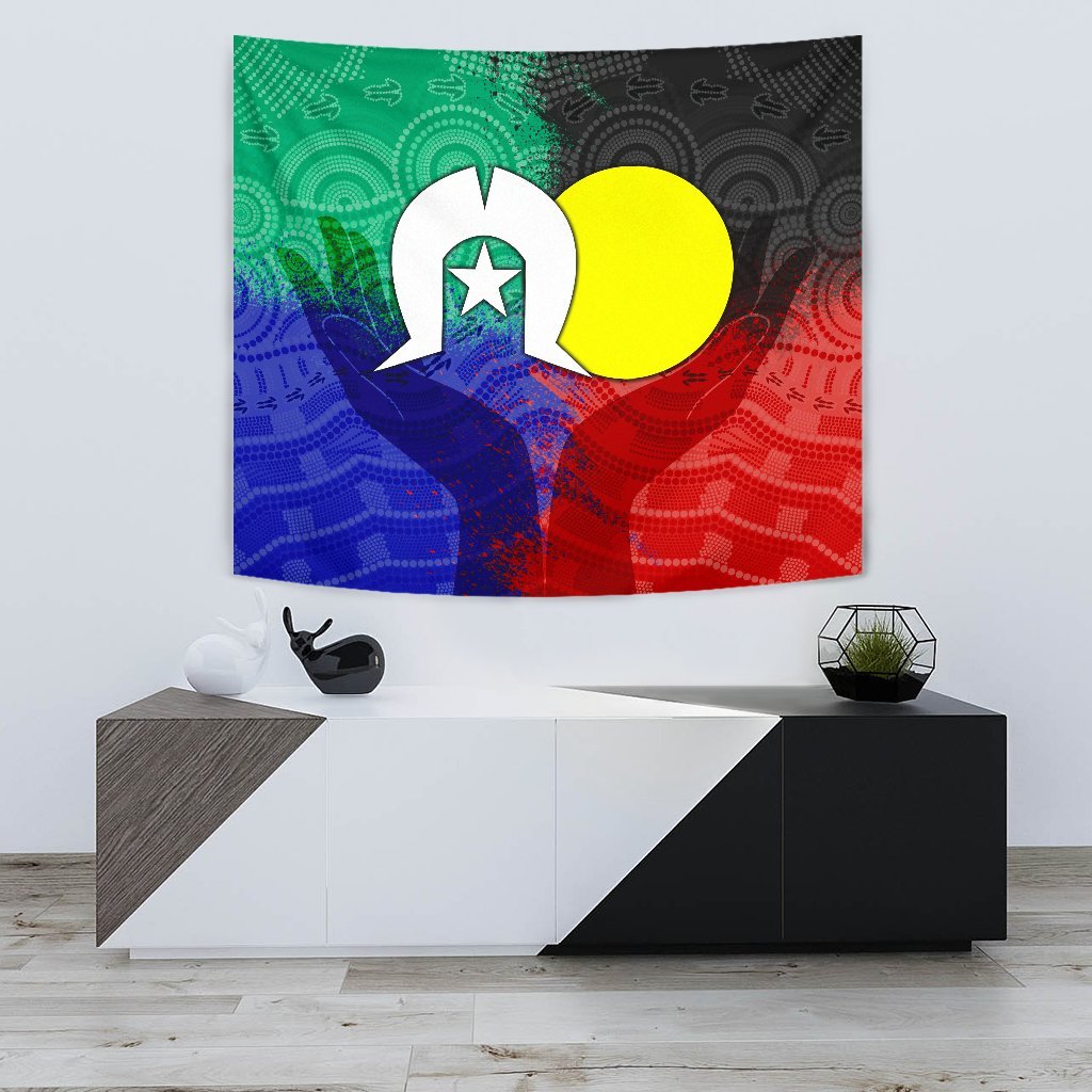 Aboriginal Tapestry - Australia NAIDOC Week Indigenous Flag Style - Vibe Hoodie Shop