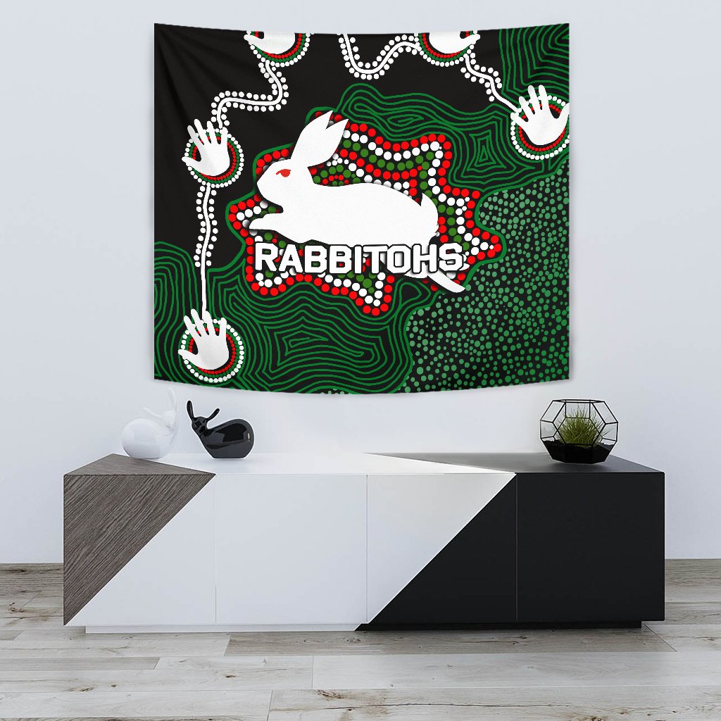 Rabbitohs Tapestry Aboriginal 2 - Vibe Hoodie Shop