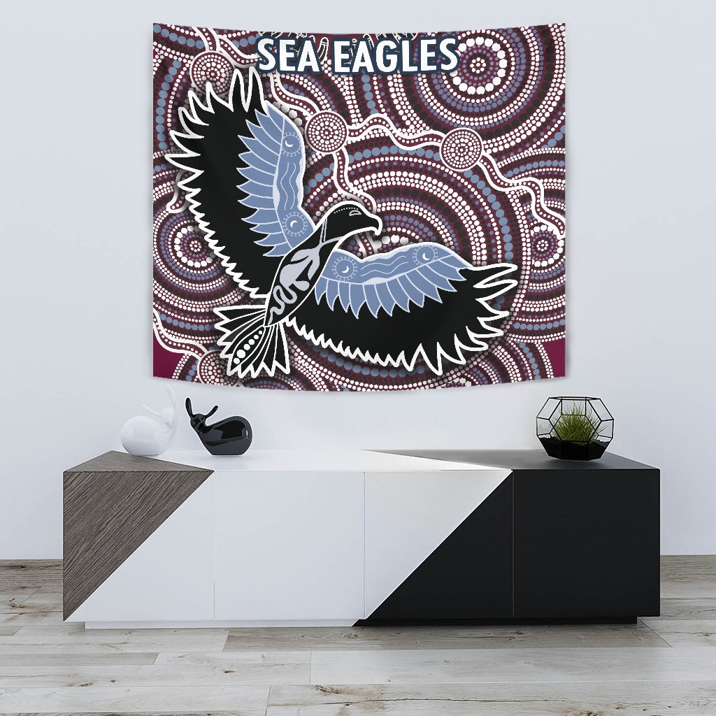 Warringah Tapestry Sea Eagles Indigenous - Vibe Hoodie Shop