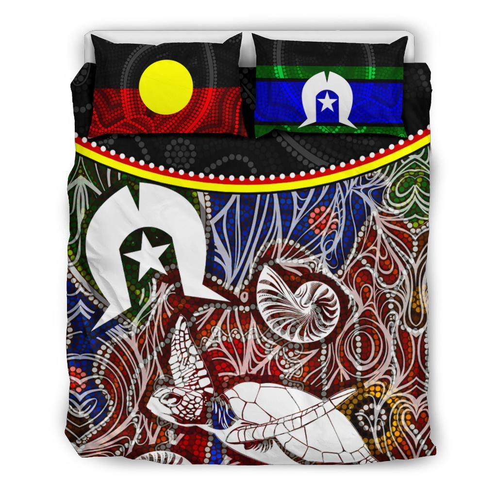 Bedding Set - Aboriginal Dot In NAIDOC Week 2022 Style - Vibe Hoodie Shop