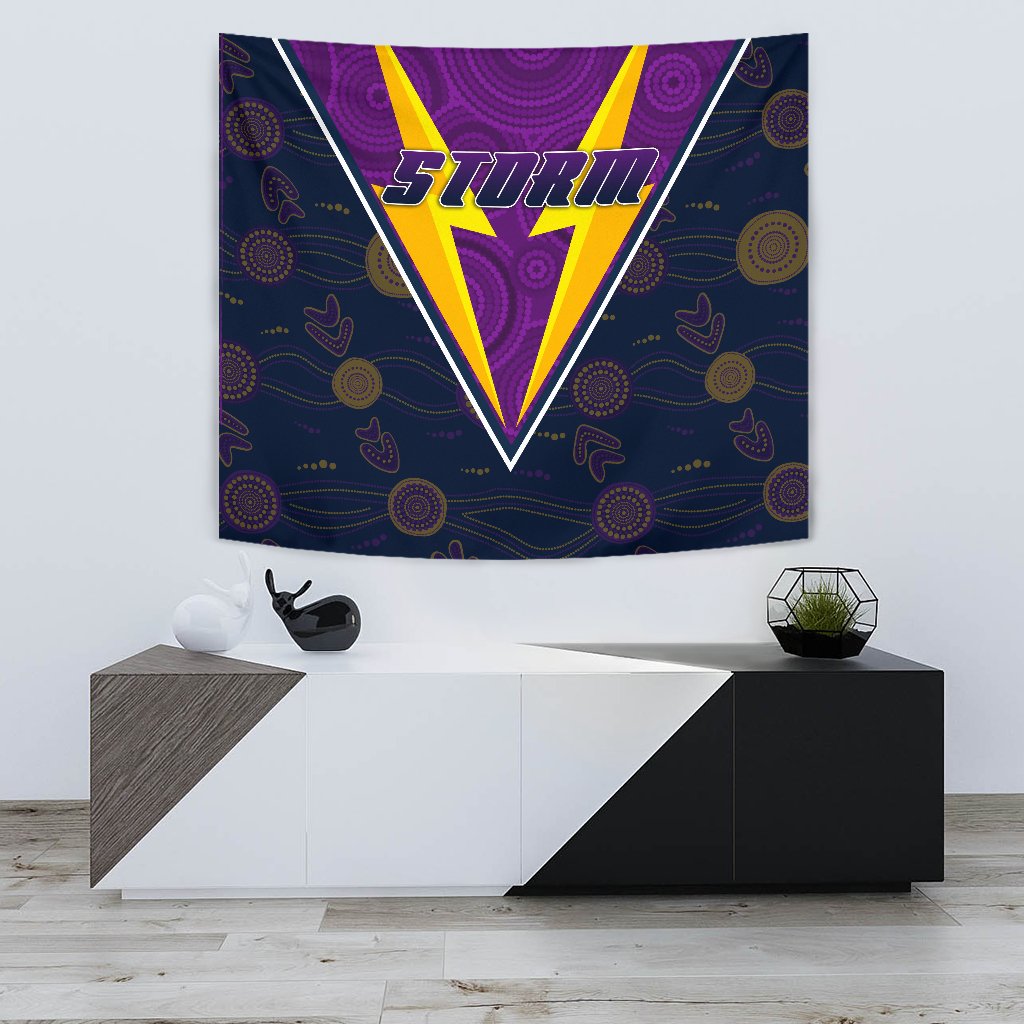 Melbourne Storm Tapestry Indigenous Artsy Style - Vibe Hoodie Shop