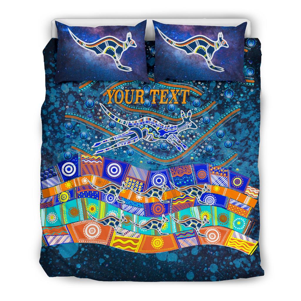 (Custom text) Bedding Sets - Kangaroo Dreaming - Vibe Hoodie Shop