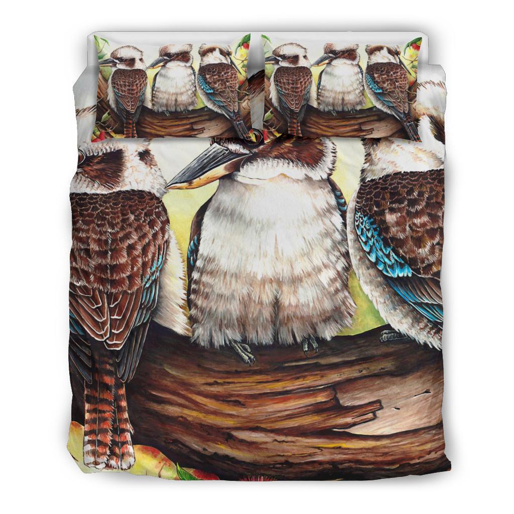 Bedding Set - Kookaburra with Waratah - Vibe Hoodie Shop