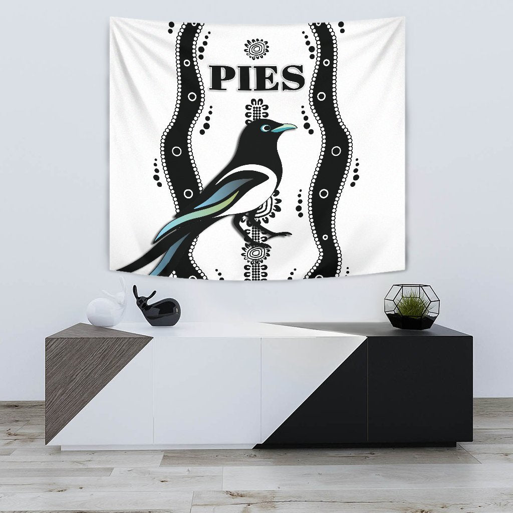 Collingwood Tapestry Pies Indigenous - White - Vibe Hoodie Shop