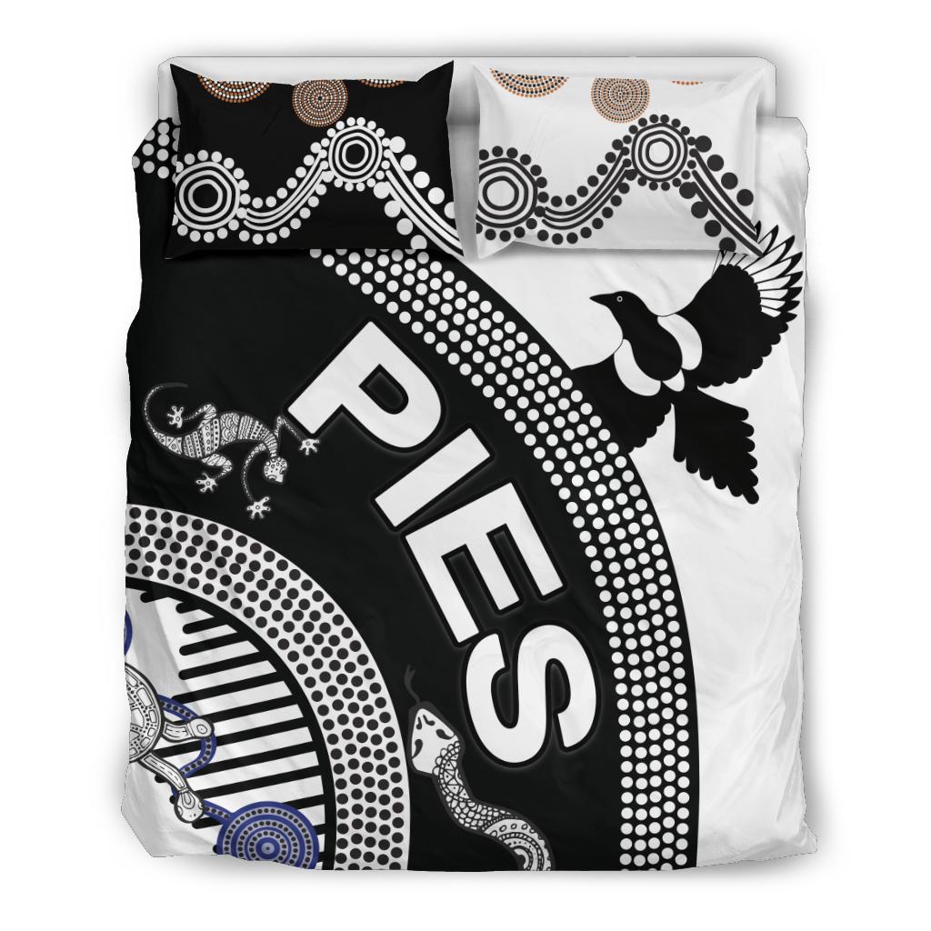 Collingwood Bedding Set Pies Unique Indigenous - Vibe Hoodie Shop