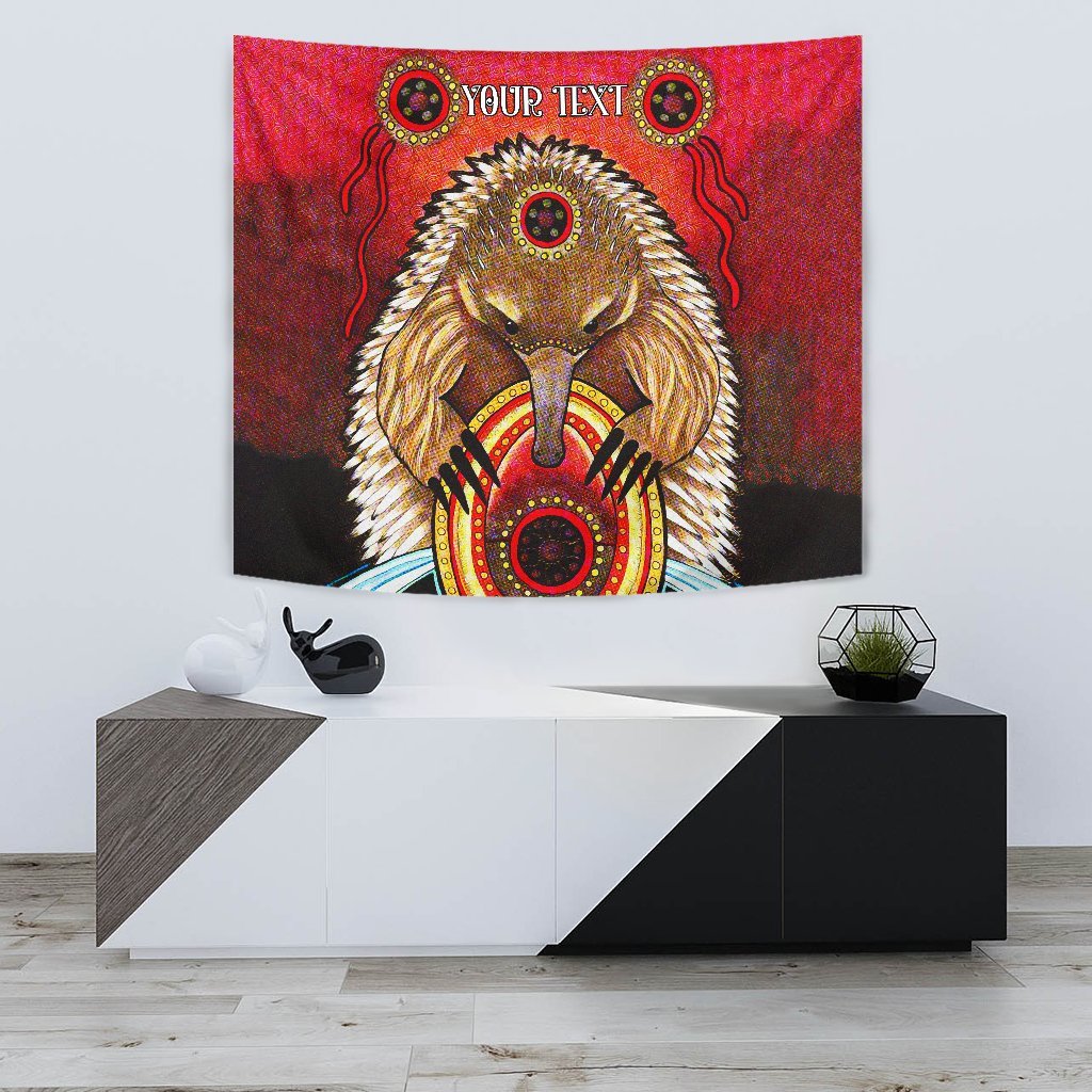 Custom Aboriginal Tapestry - Australian Echidna - Vibe Hoodie Shop