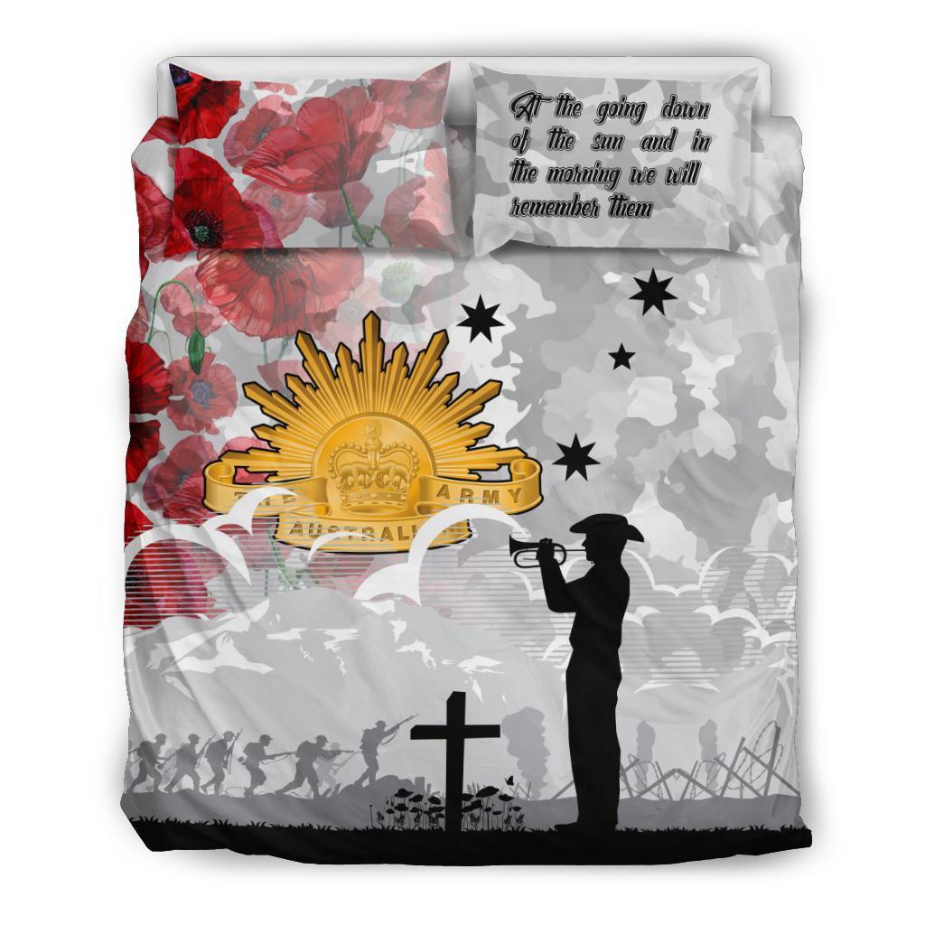 ANZAC Bedding Set - We Will Remember Them - Vibe Hoodie Shop