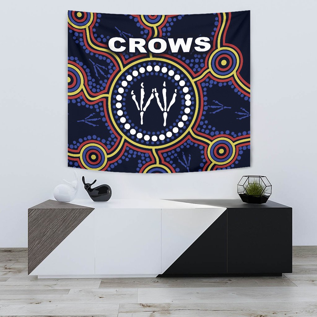 Adelaide Tapestry Indigenous Crows Footprint - Vibe Hoodie Shop