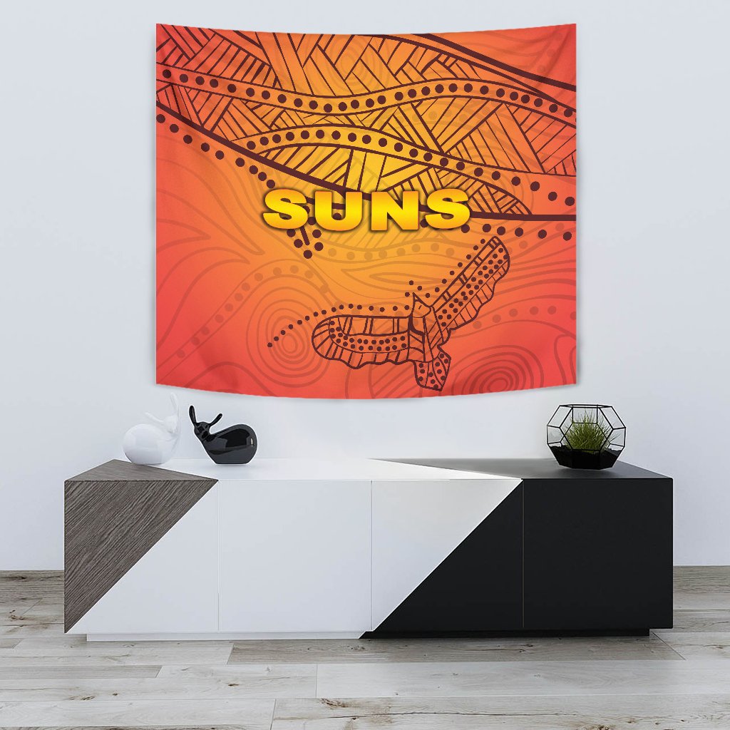 Gold Coast Tapestry Suns Simple Indigenous - Vibe Hoodie Shop