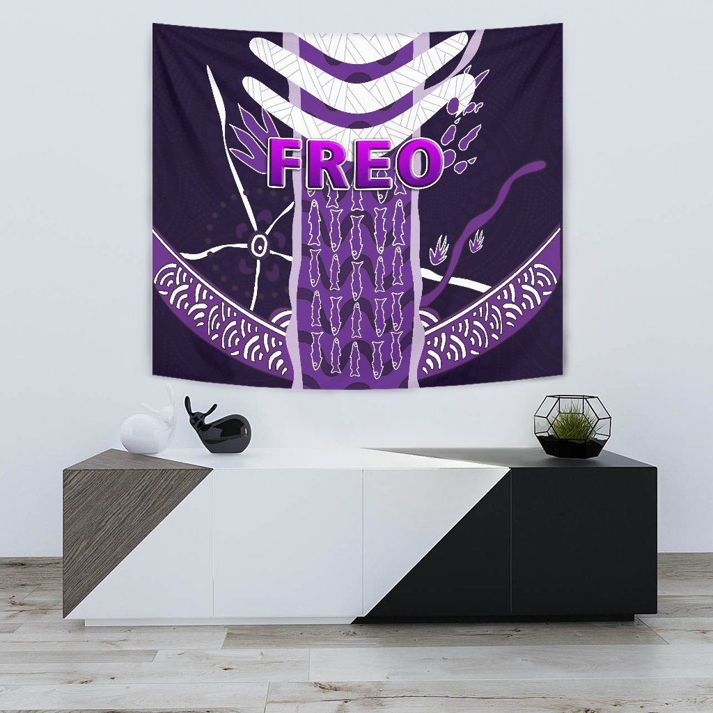 Fremantle Tapestry Dockers Simple Indigenous Freo - Vibe Hoodie Shop