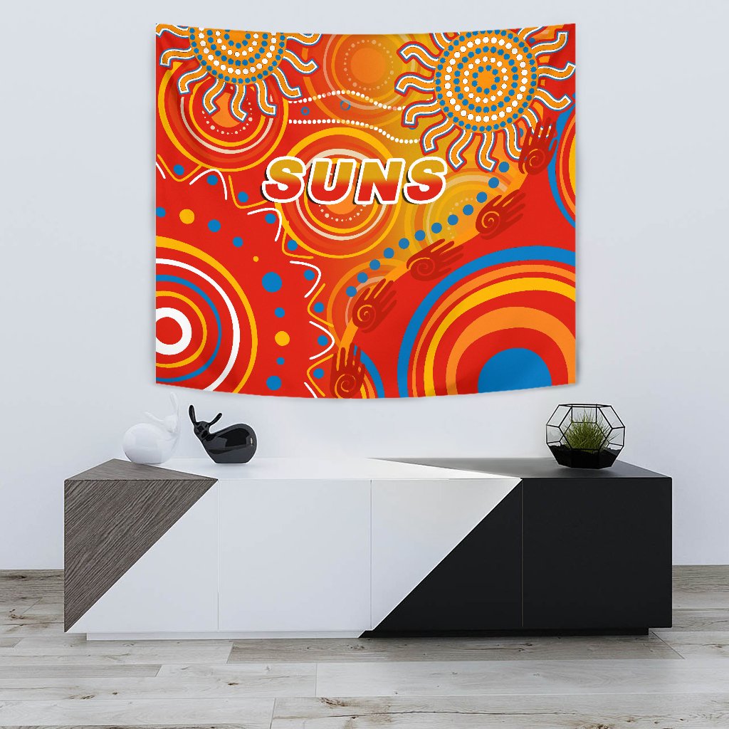 Suns Tapestry Sun Indigenous Gold Coast - Vibe Hoodie Shop