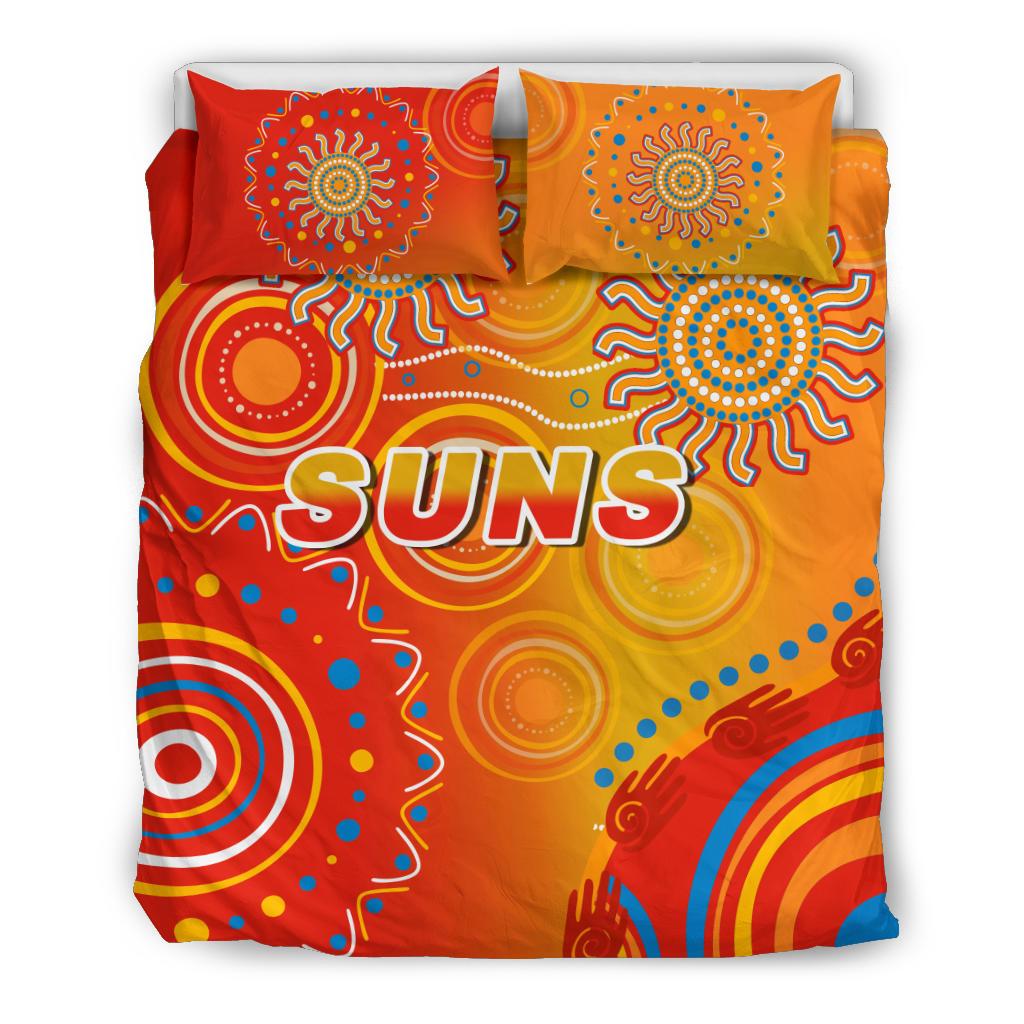 Suns Bedding Set Sun Indigenous Gold Coast - Vibe Hoodie Shop