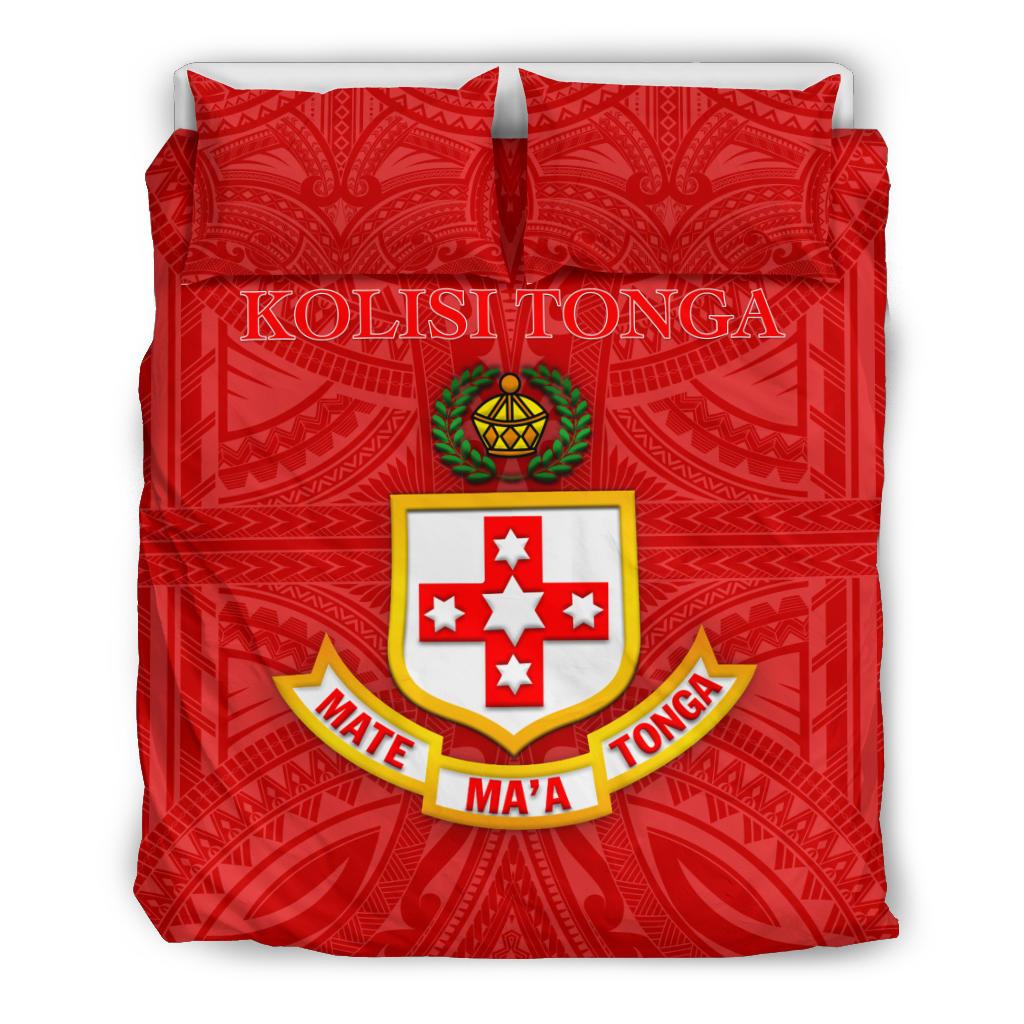 Kolisi Tonga Bedding Set Mate Ma'a Tonga Unique Rugby Style - Vibe Hoodie Shop
