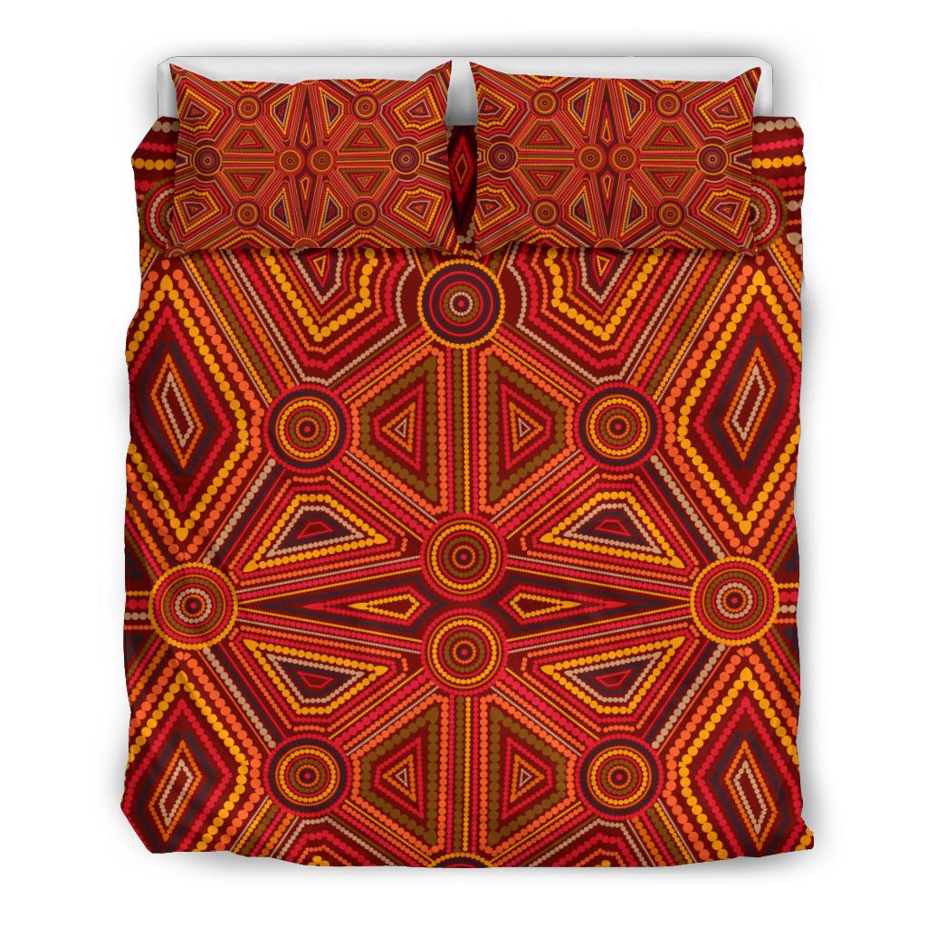 Aboriginal Bedding Set, Indigenous Patterns Ver02 - Vibe Hoodie Shop