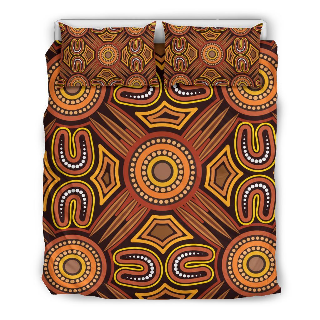 Aboriginal Bedding Set, Indigenous Patterns Ver04 - Vibe Hoodie Shop