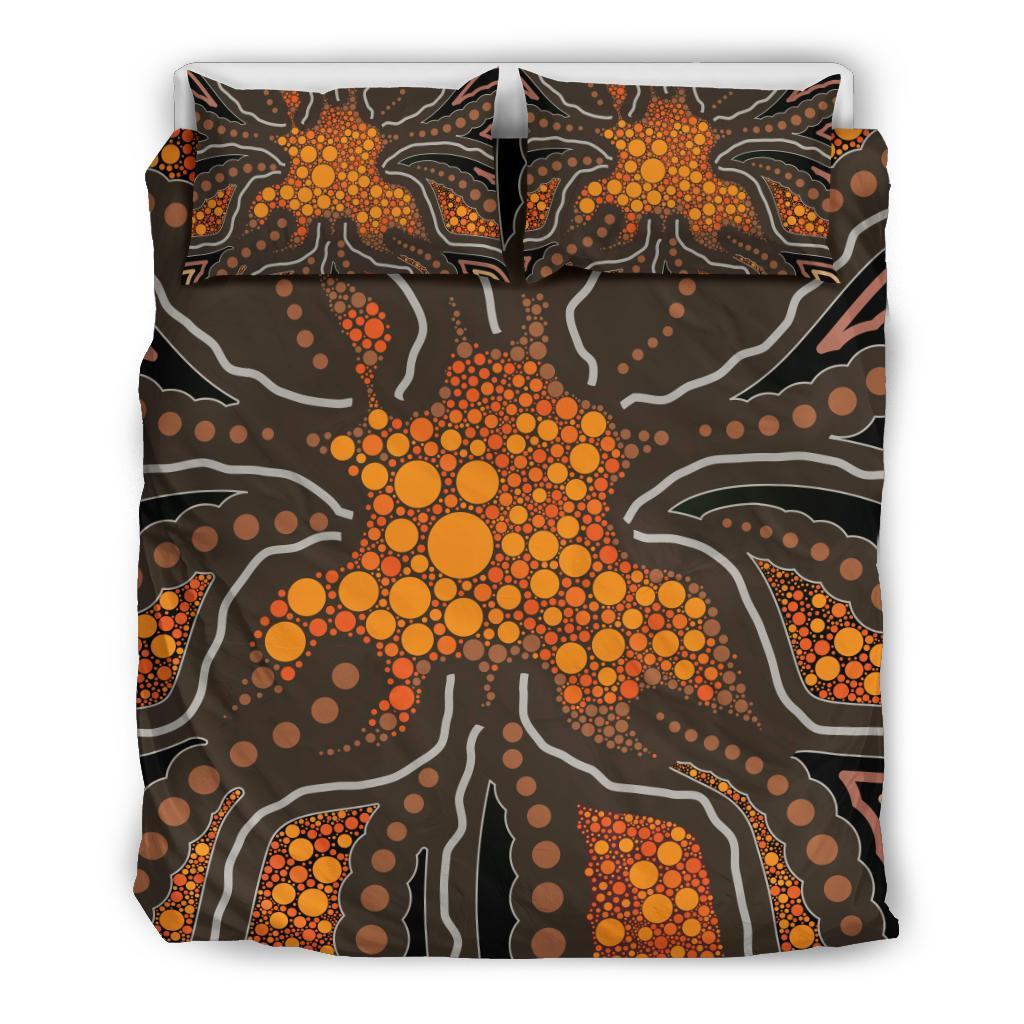 Aboriginal Bedding Set, Indigenous Patterns Ver07 - Vibe Hoodie Shop