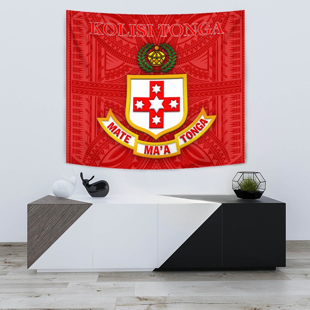 Kolisi Tonga Tapestry Mate Ma'a Tonga Unique Rugby Style - Vibe Hoodie Shop