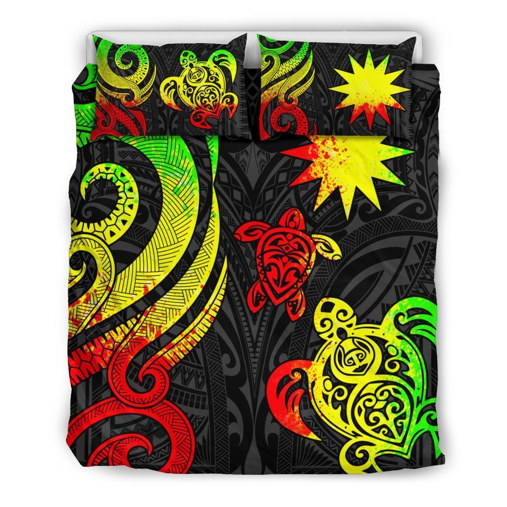 Nauru Bedding Set - Reggae Tentacle Turtle - Vibe Hoodie Shop