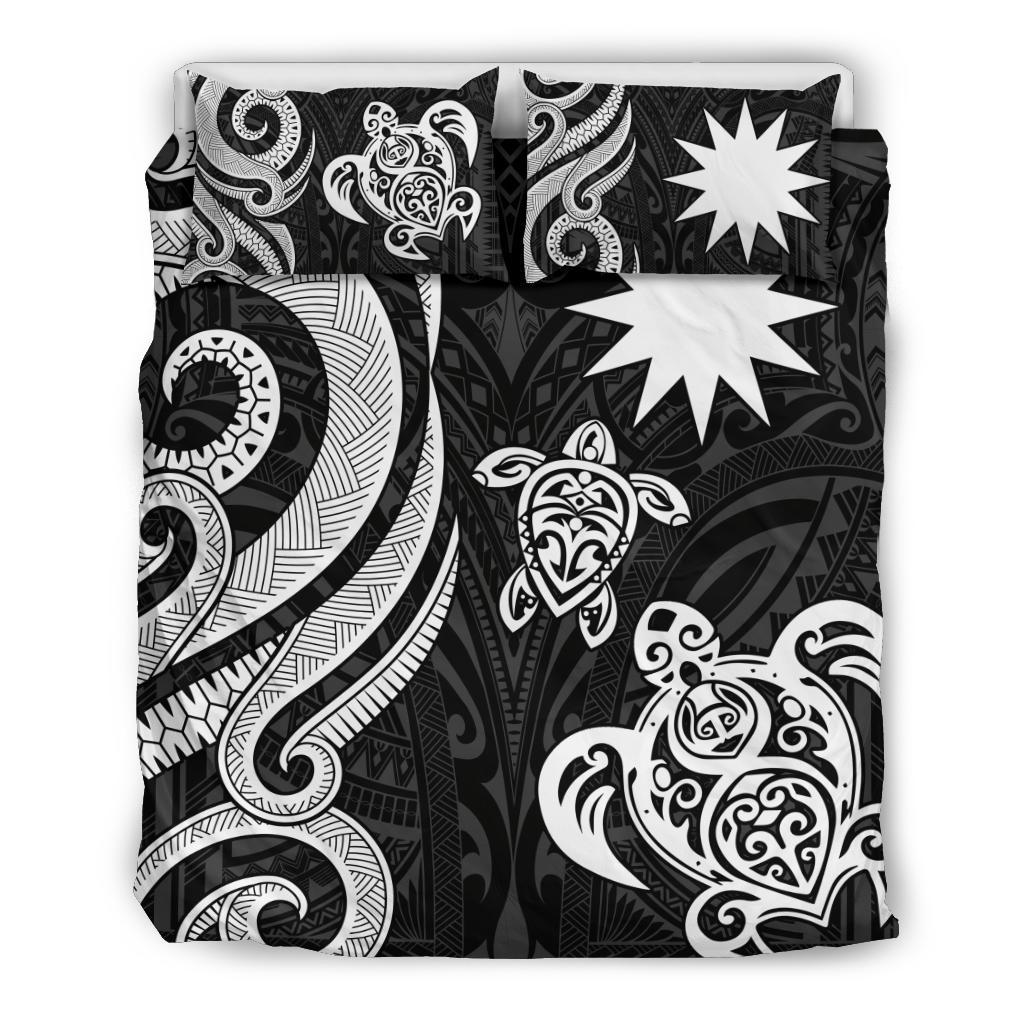 Nauru Bedding Set - White Tentacle Turtle - Vibe Hoodie Shop