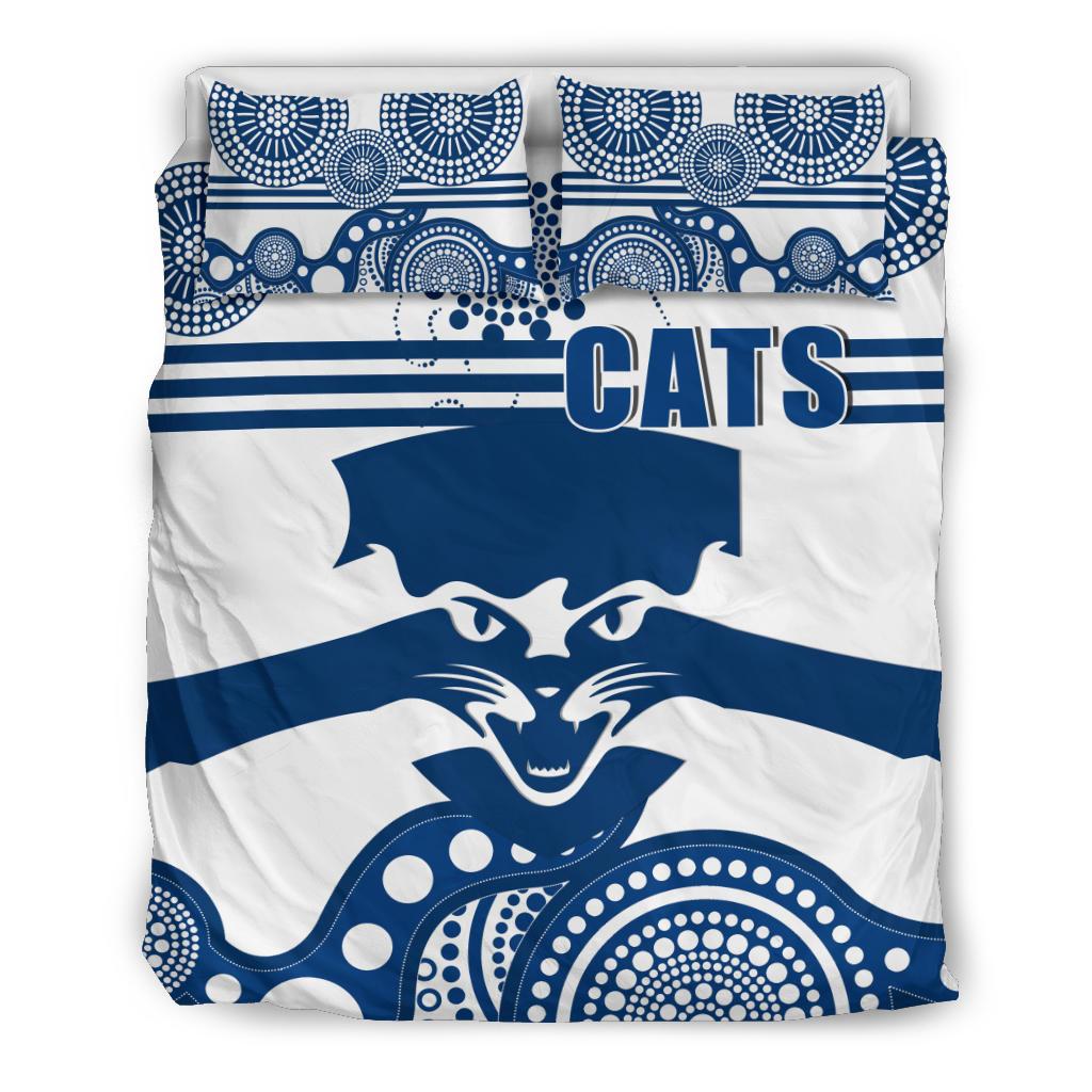 Cats Bedding Set Geelong Indigenous - Vibe Hoodie Shop