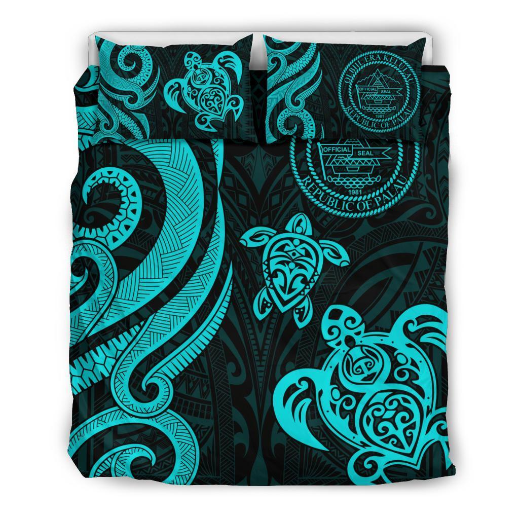 Palau Bedding Set - Turquoise Tentacle Turtle - Vibe Hoodie Shop