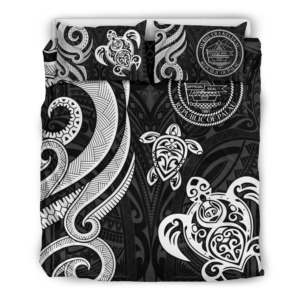 Palau Bedding Set - White Tentacle Turtle - Vibe Hoodie Shop