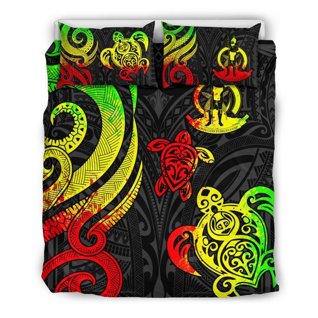 Vanuatu Bedding Set - Reggae Tentacle Turtle - Vibe Hoodie Shop