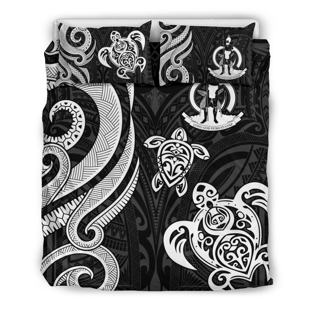 Vanuatu Bedding Set - White Tentacle Turtle - Vibe Hoodie Shop