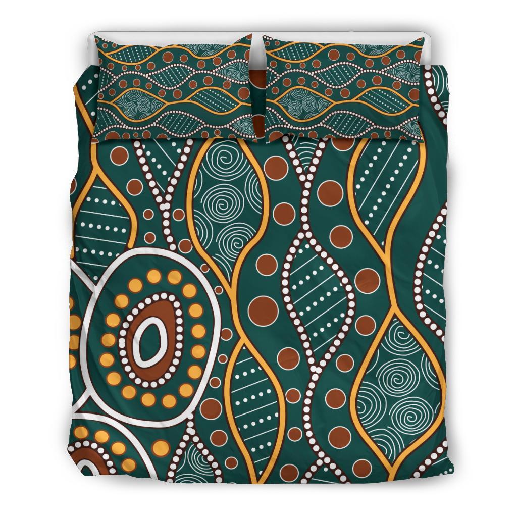 Aboriginal Bedding Set - Indigenous Patterns Ver09 - Vibe Hoodie Shop