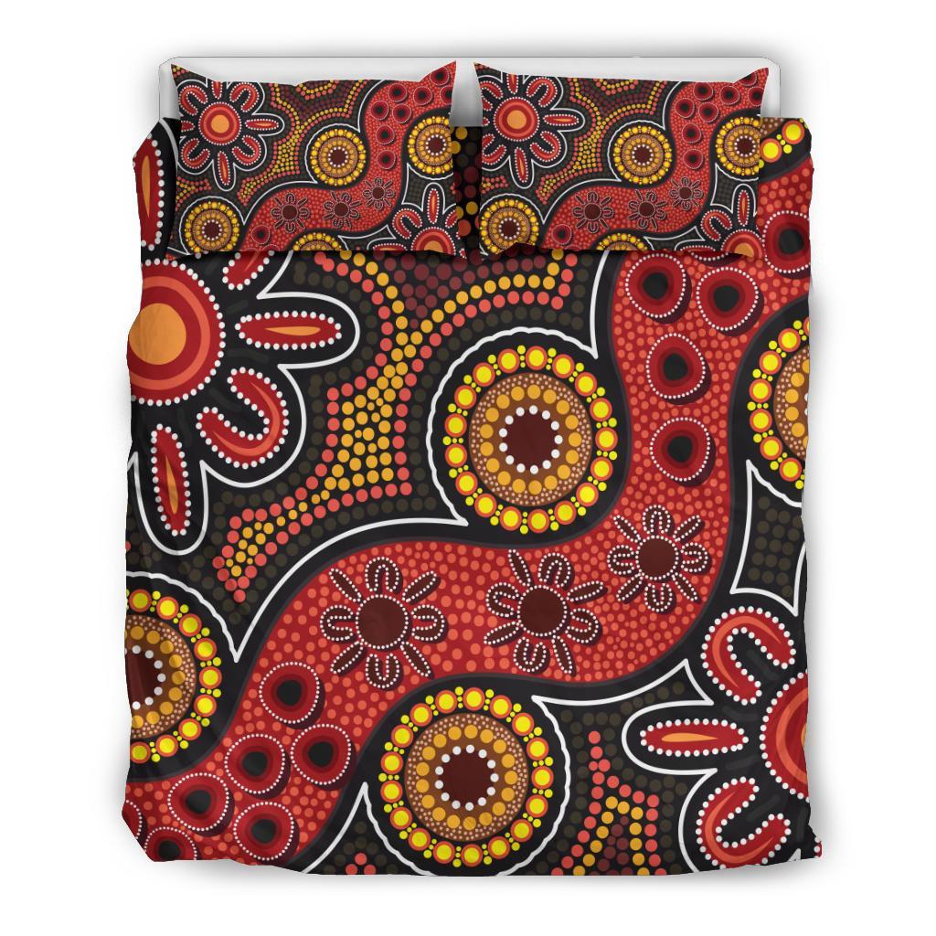 Aboriginal Bedding Set - Indigenous Patterns Ver11 - Vibe Hoodie Shop