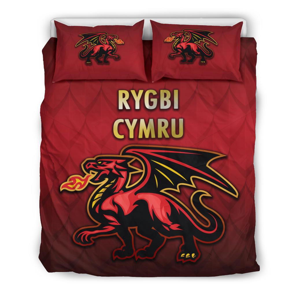 Wales Rugby Bedding Set Simple Style - Vibe Hoodie Shop
