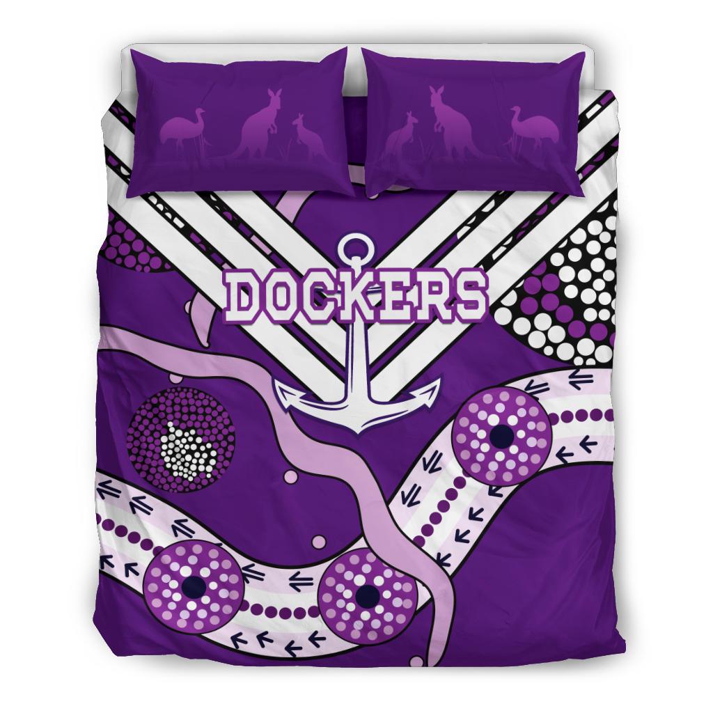 Dockers Bedding Set Indigenous Fremantle - Freo - Vibe Hoodie Shop